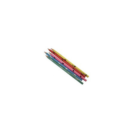 Set 5 lápices forrados de papel colores (varios modelos)