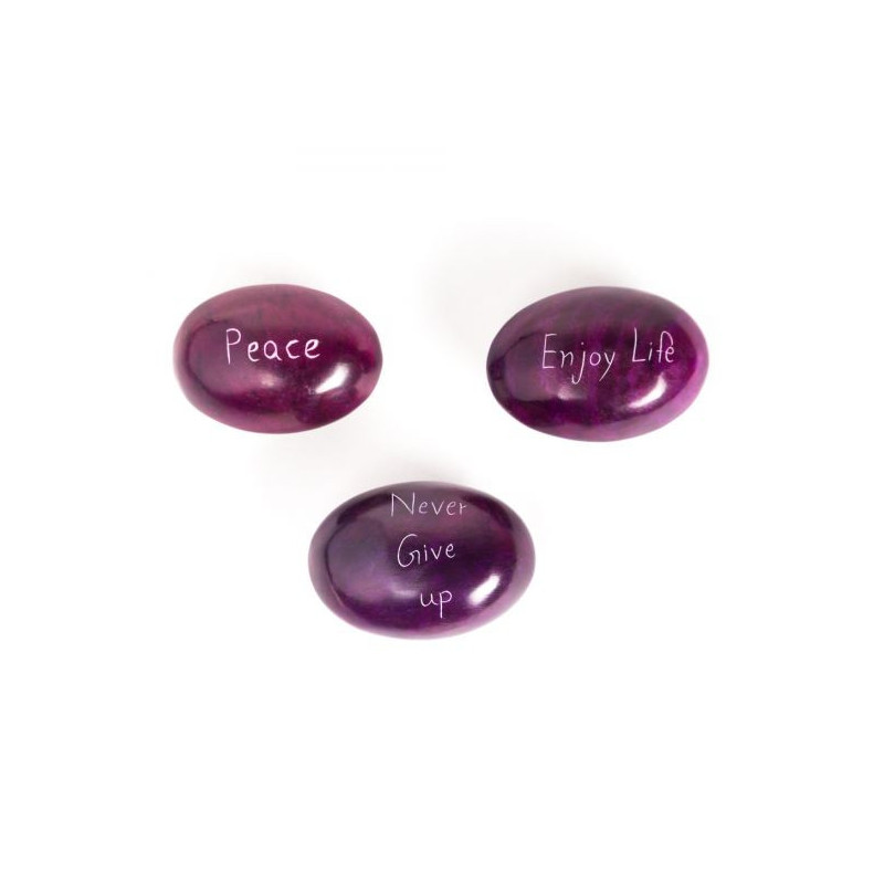 Piedra pisapapeles púrpura surtido